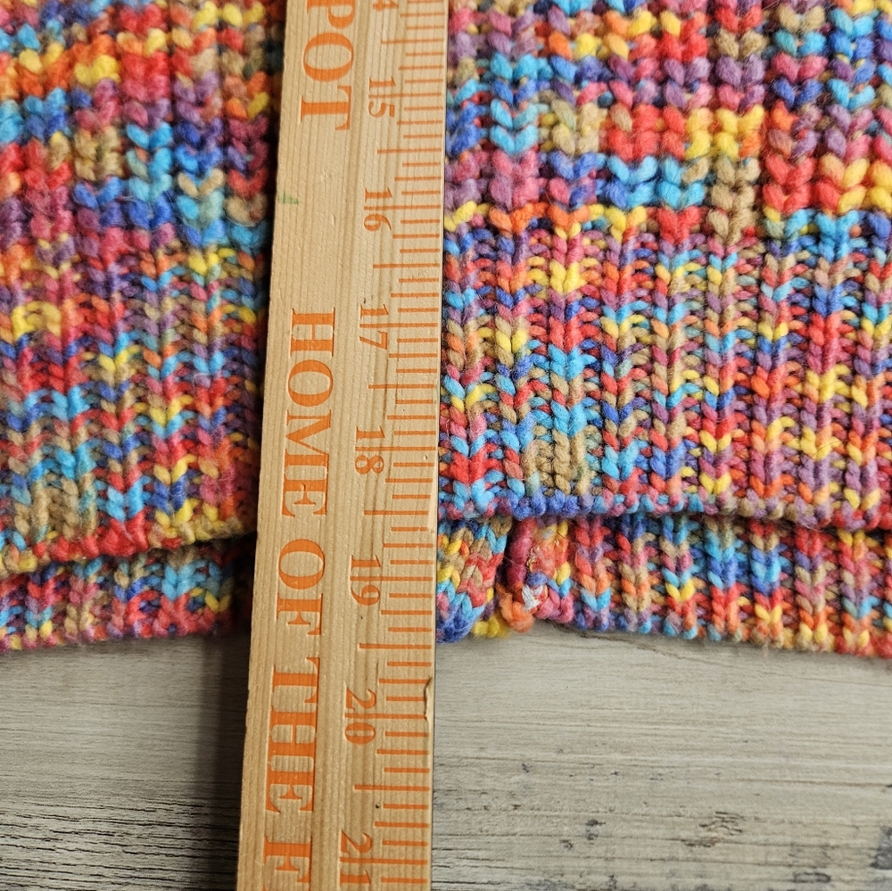 Line And Dot Bonnie Multicolor Cardigan Sweater Medium - Picture 8 of 13